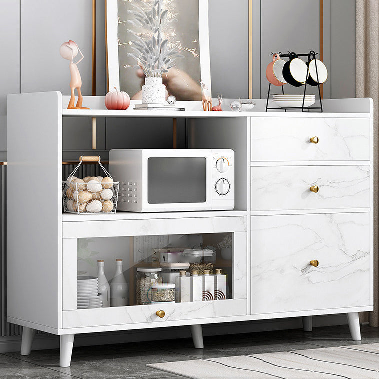 Moderno cassetto della credenza in legno con sideboard della porta per soggiorno