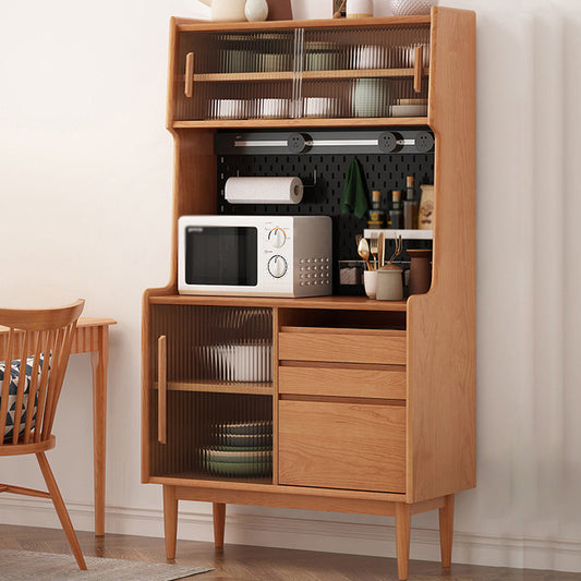 Wood Simple Armadio a 3 cassetti e porte Cucina Sideboard per sala da pranzo