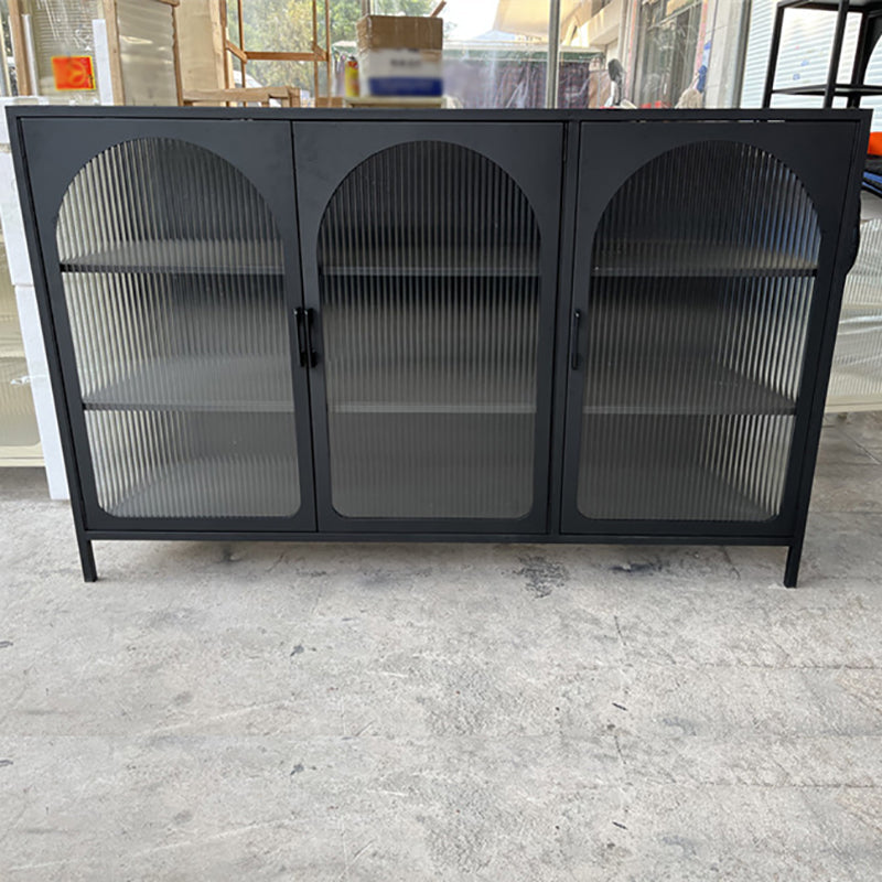 Gabinetto del salotto del soggiorno in ferro mobile moderno server moderno con porta di vetro e conservazione