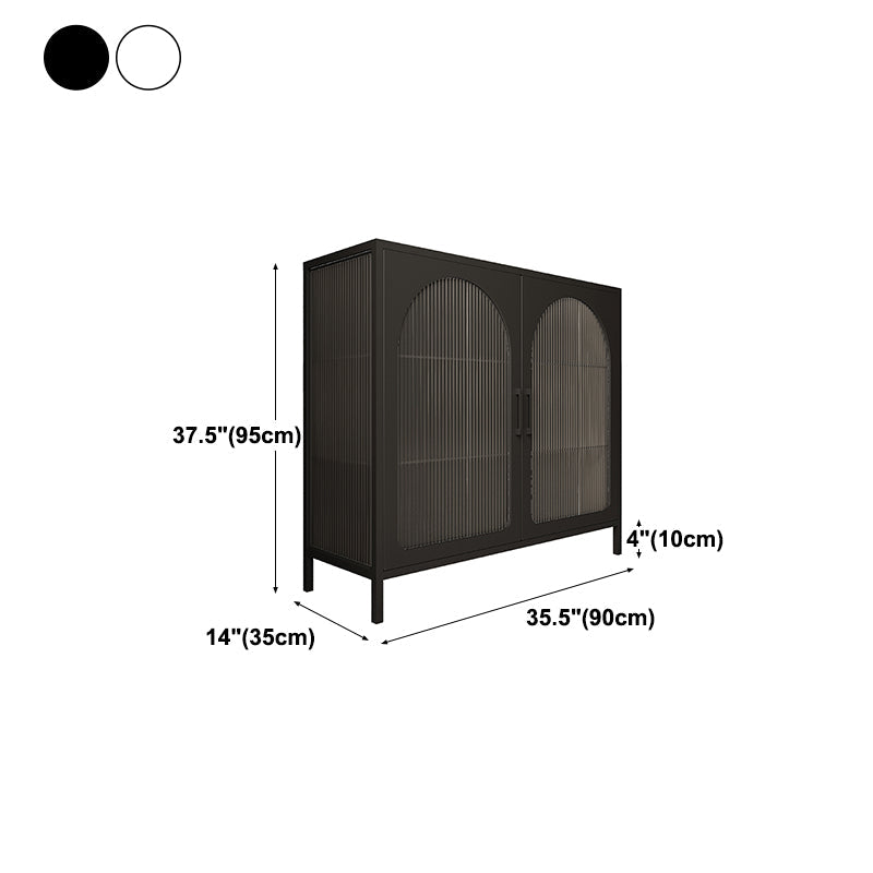 Gabinetto del salotto del soggiorno in ferro mobile moderno server moderno con porta di vetro e conservazione