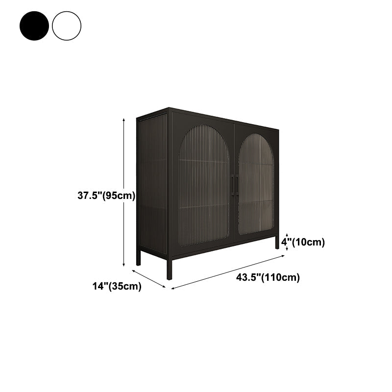 Gabinetto del salotto del soggiorno in ferro mobile moderno server moderno con porta di vetro e conservazione