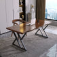 Free Form Meeting Table Solid Wood Simplicity Style Writing Desk