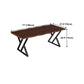Free Form Meeting Table Solid Wood Simplicity Style Writing Desk