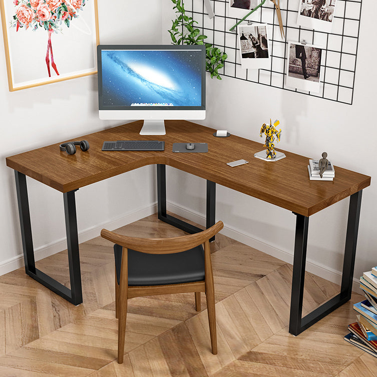 Solid Wood Pedestal Writing Desk Industrial L-Shape Office Desk Clearhalo 'furn' 'furn_office_desk' 'Furniture' 'Office Desks' 'Office Furniture' 'office_desk' 5368011