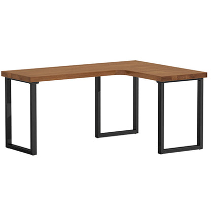 Solid Wood Pedestal Writing Desk Industrial L-Shape Office Desk Right Hand Return Clearhalo 'furn' 'furn_office_desk' 'Furniture' 'Office Desks' 'Office Furniture' 'office_desk' 5368015