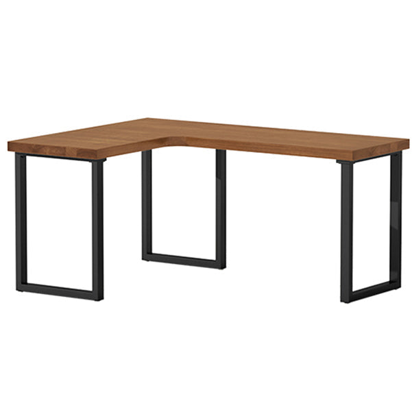 Solid Wood Pedestal Writing Desk Industrial L-Shape Office Desk Left Hand Return Clearhalo 'furn' 'furn_office_desk' 'Furniture' 'Office Desks' 'Office Furniture' 'office_desk' 5368020