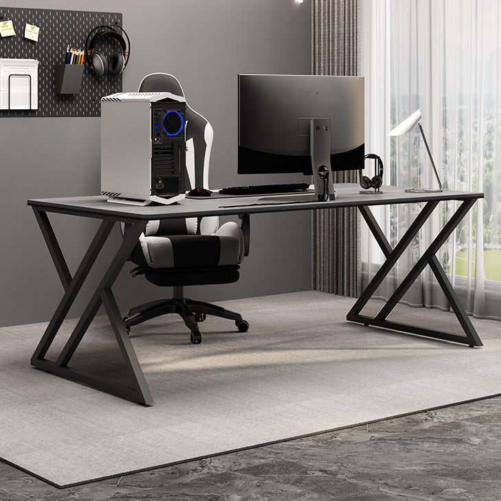 Rectangular Stone Top Writing Desk Modern Style Metal Legs Desk for Office Clearhalo 'furn' 'furn_office_desk' 'Furniture' 'Office Desks' 'Office Furniture' 'office_desk' 5368059