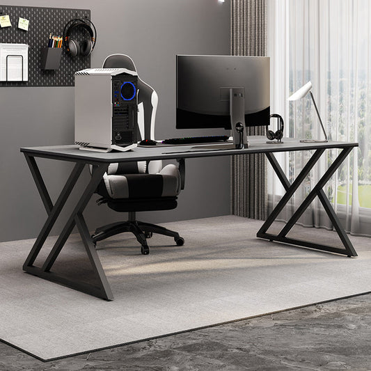 Rectangular Stone Top Writing Desk Modern Style Metal Legs Desk for Office Clearhalo 'furn' 'furn_office_desk' 'Furniture' 'Office Desks' 'Office Furniture' 'office_desk' 5368059