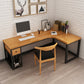 Solid Wood Computer Desk Industrial Style L-Shape Office Desk with Storage and Drawer Clearhalo 'furn' 'furn_office_desk' 'Furniture' 'Office Desks' 'Office Furniture' 'office_desk' 5368066