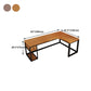 Solid Wood Computer Desk Industrial Style L-Shape Office Desk with Storage and Drawer Clearhalo 'furn' 'furn_office_desk' 'Furniture' 'Office Desks' 'Office Furniture' 'office_desk' 5368085