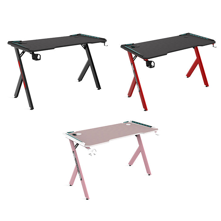 Escritorio de juego de forma gratuita contemporánea escritorio de madera fabricado para la oficina