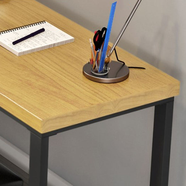 Escritorio de escritura de madera sólida de pino escritorio de oficina de forma industrial de estilo L