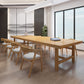 Solid Wood Rectangle Meeting Table Home Office Simplicity Writing Desk