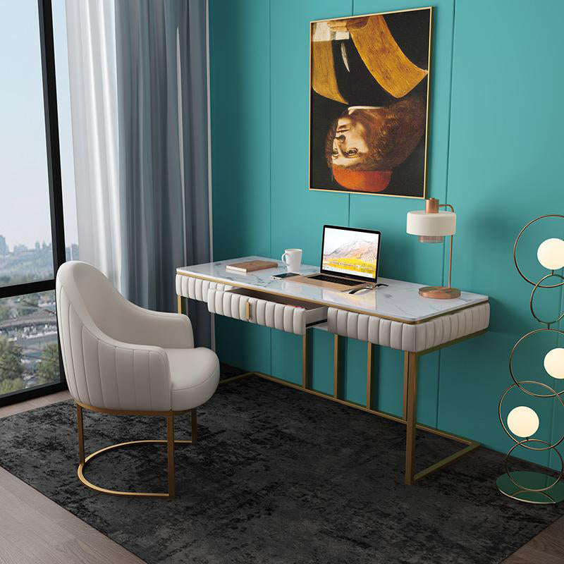 Descrito de la oficina de 1 cortesía de Glam Style Metal Writing Writing Desk for Office