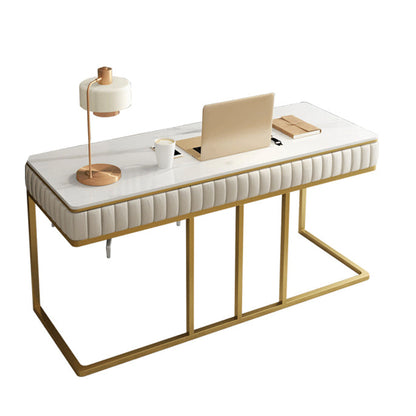Descrito de la oficina de 1 cortesía de Glam Style Metal Writing Writing Desk for Office