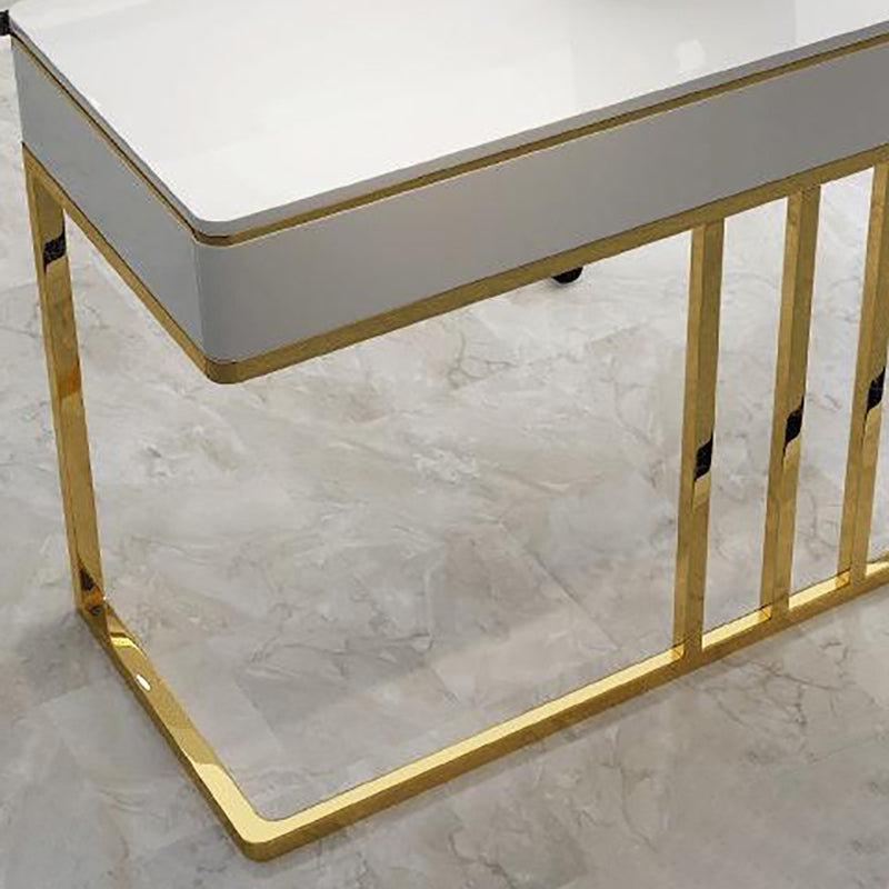 Descrito de la oficina de 1 cortesía de Glam Style Metal Writing Writing Desk for Office