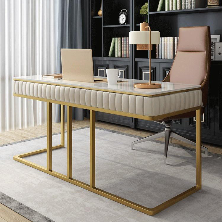 Descrito de la oficina de 1 cortesía de Glam Style Metal Writing Writing Desk for Office