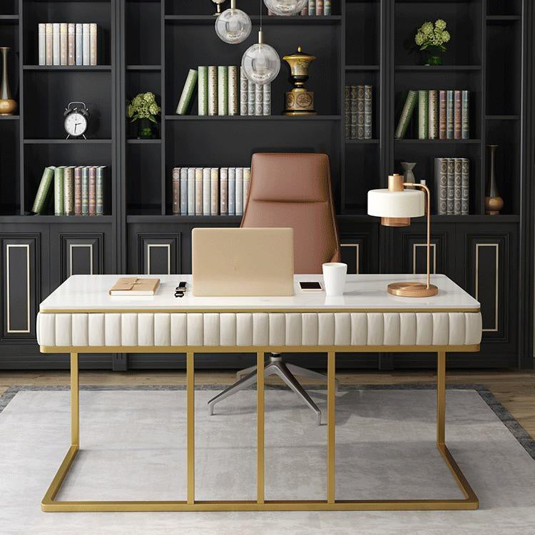 Descrito de la oficina de 1 cortesía de Glam Style Metal Writing Writing Desk for Office