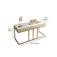 Descrito de la oficina de 1 cortesía de Glam Style Metal Writing Writing Desk for Office