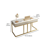 Descrito de la oficina de 1 cortesía de Glam Style Metal Writing Writing Desk for Office