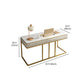 Descrito de la oficina de 1 cortesía de Glam Style Metal Writing Writing Desk for Office