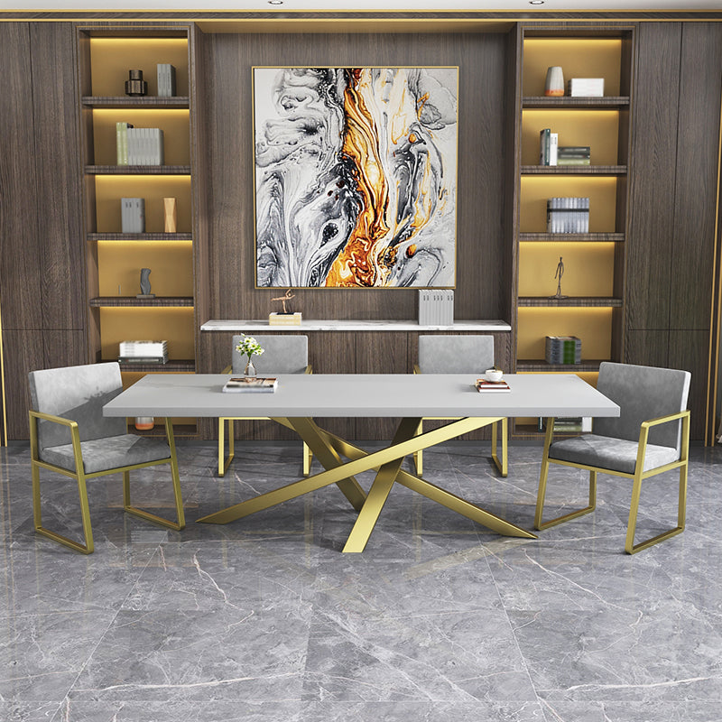 Glam Style Rectangular Office Desk Solid Wood Writing Desk for Office Clearhalo 'furn' 'furn_office_desk' 'Furniture' 'Office Desks' 'Office Furniture' 'office_desk' 5368300