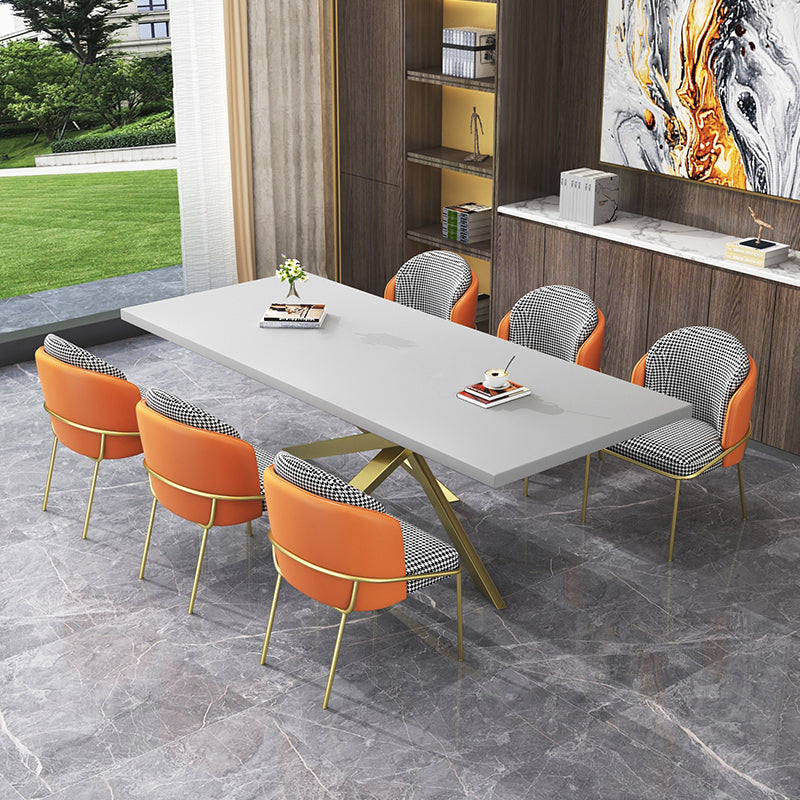 Glam Style Rectangular Office Desk Solid Wood Writing Desk for Office Clearhalo 'furn' 'furn_office_desk' 'Furniture' 'Office Desks' 'Office Furniture' 'office_desk' 5368303