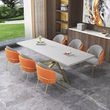 Glam Style Rectangular Office Desk Solid Wood Writing Desk for Office Clearhalo 'furn' 'furn_office_desk' 'Furniture' 'Office Desks' 'Office Furniture' 'office_desk' 5368303