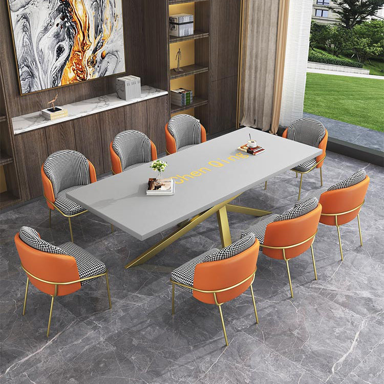 Glam Style Rectangular Office Desk Solid Wood Writing Desk for Office Clearhalo 'furn' 'furn_office_desk' 'Furniture' 'Office Desks' 'Office Furniture' 'office_desk' 5368313