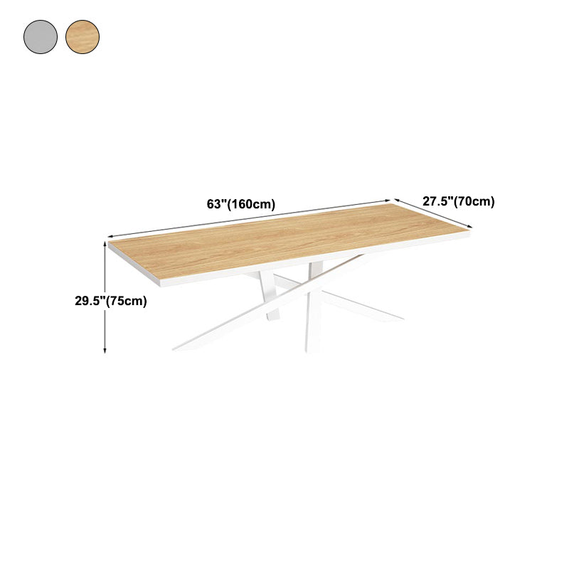 Glam Style Rectangular Office Desk Solid Wood Writing Desk for Office Clearhalo 'furn' 'furn_office_desk' 'Furniture' 'Office Desks' 'Office Furniture' 'office_desk' 5368317