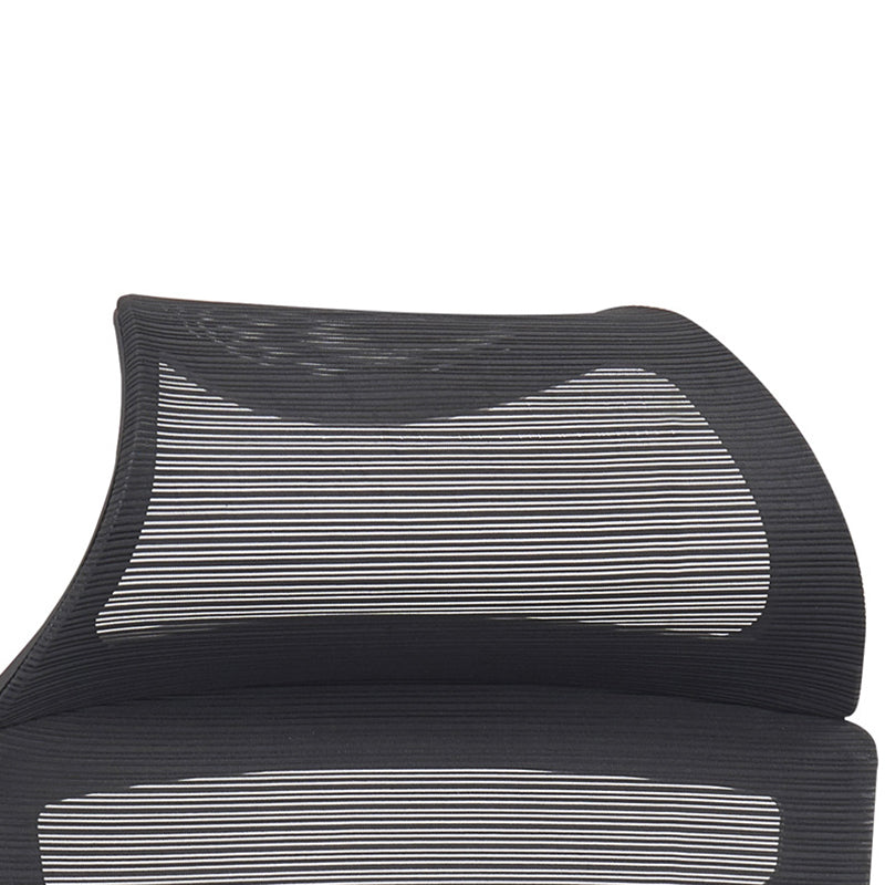 Moderner schwarzer Schreibtischstuhl mit hohem Rücken- und Schwenk -Home Office Stuhl