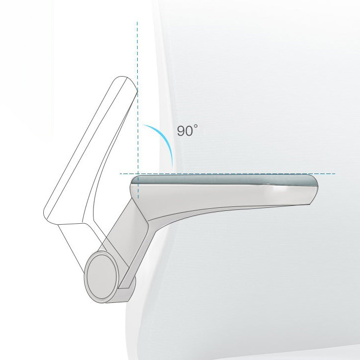 Moderne en eigentijdse bureaustoel Flip-Up Armlest High Back Ergonomic Taakstoel