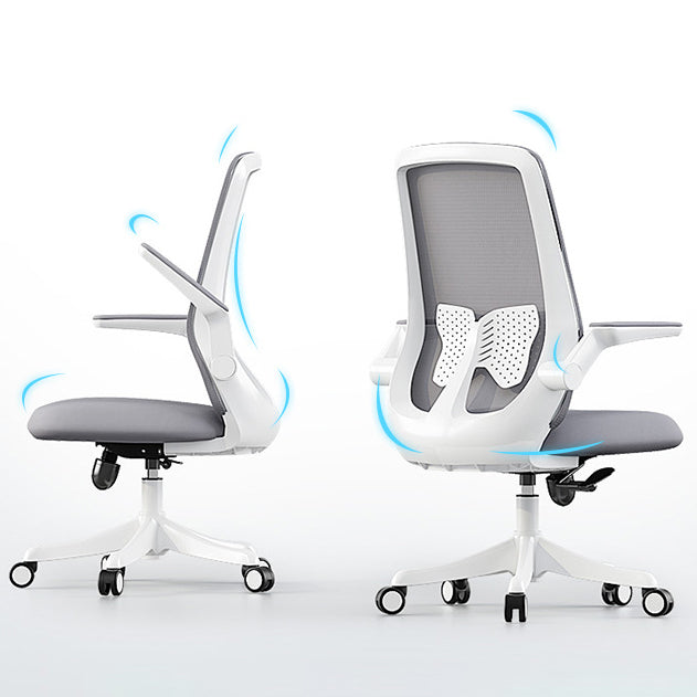 Moderne en eigentijdse bureaustoel Flip-Up Armlest High Back Ergonomic Taakstoel