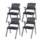 Mesh Mid Back Conference Chair Contemporary Ergonomic Arms Office Chair Black Without Writing Pad 4 Piece Set Clearhalo 'furn' 'furn_office_chair' 'Furniture' 'Office Chairs' 'Office Furniture' 'office_chair' 5368417