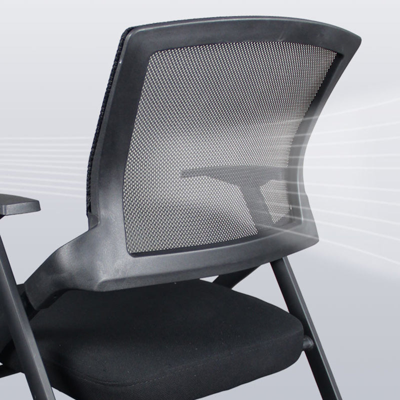 Mesh Mid Back Conference Chair Contemporary Ergonomic Arms Office Chair Clearhalo 'furn' 'furn_office_chair' 'Furniture' 'Office Chairs' 'Office Furniture' 'office_chair' 5368428