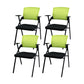 Mesh Mid Back Conference Chair Contemporary Ergonomic Arms Office Chair Green-Black Without Writing Pad 4 Piece Set Clearhalo 'furn' 'furn_office_chair' 'Furniture' 'Office Chairs' 'Office Furniture' 'office_chair' 5368438