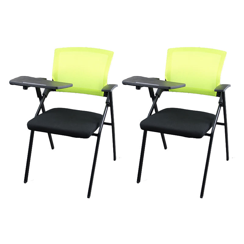 Mesh Mid Back Conference Chair Contemporary Ergonomic Arms Office Chair Green-Black Small Writing Pad 2 Piece Set Clearhalo 'furn' 'furn_office_chair' 'Furniture' 'Office Chairs' 'Office Furniture' 'office_chair' 5368440