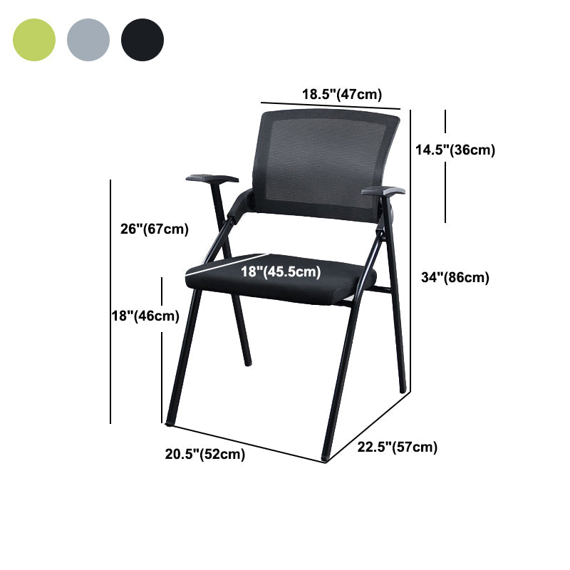 Mesh Mid Back Conference Chair Contemporary Ergonomic Arms Office Chair Clearhalo 'furn' 'furn_office_chair' 'Furniture' 'Office Chairs' 'Office Furniture' 'office_chair' 5368442