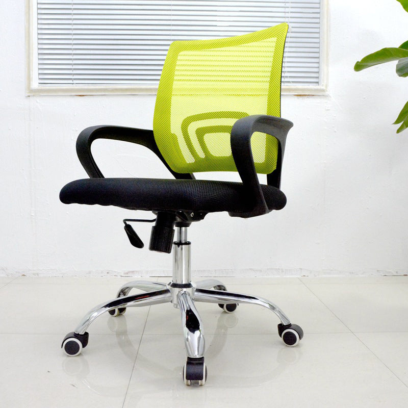 Fixed Arms Office Chair Contemporary Mid Bap Home Task Stuhl