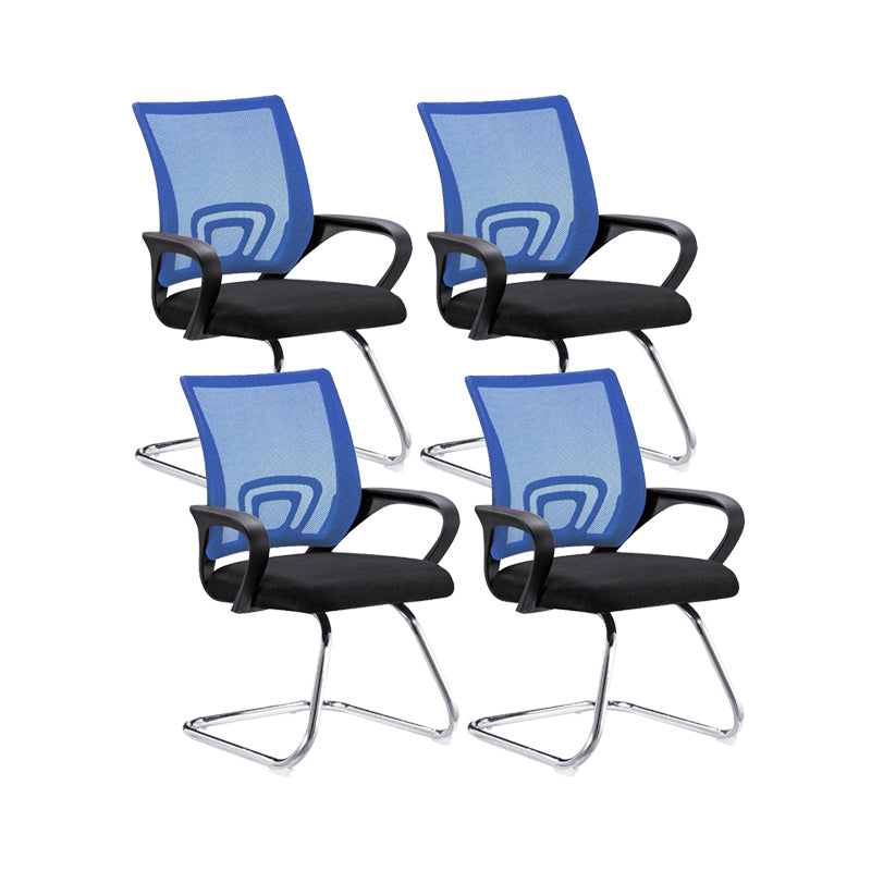 Sedia da ufficio ad armi fissa contemporanea sedia da task a metà casa