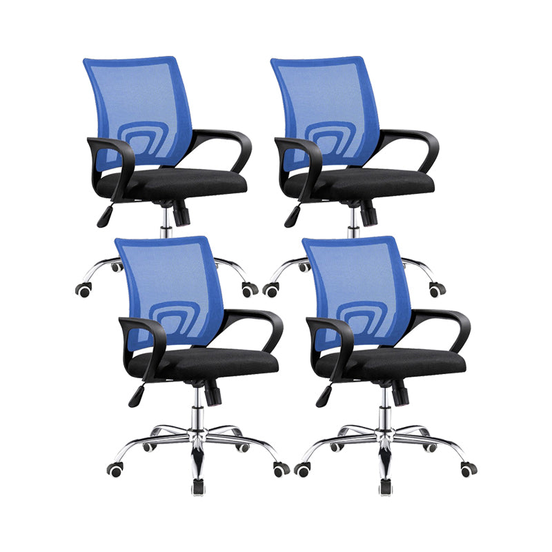 Fixed Arms Office Chair Contemporary Mid Bap Home Task Stuhl