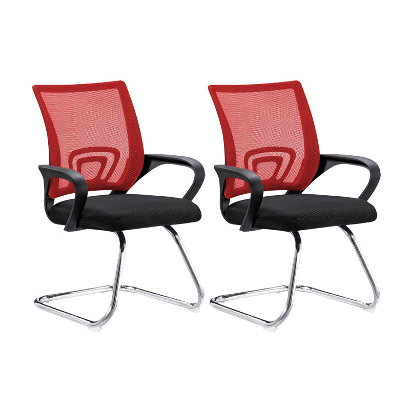 Sedia da ufficio ad armi fissa contemporanea sedia da task a metà casa