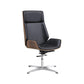 Armless Office Chair with Chrome Metal Frame Modern Computer Desk Chair Black Casters Not Included Clearhalo 'furn' 'furn_office_chair' 'Furniture' 'Office Chairs' 'Office Furniture' 'office_chair' 5368505