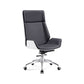 Armless Office Chair with Chrome Metal Frame Modern Computer Desk Chair Black White Casters Included Clearhalo 'furn' 'furn_office_chair' 'Furniture' 'Office Chairs' 'Office Furniture' 'office_chair' 5368512