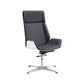 Armless Office Chair with Chrome Metal Frame Modern Computer Desk Chair Black White Casters Not Included Clearhalo 'furn' 'furn_office_chair' 'Furniture' 'Office Chairs' 'Office Furniture' 'office_chair' 5368514