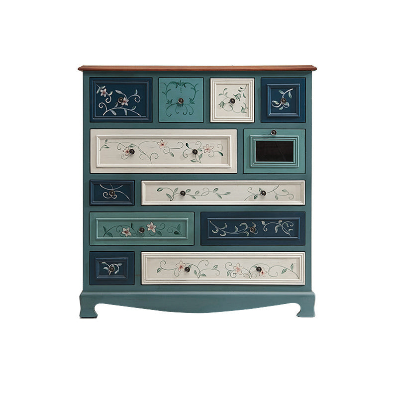 Cassa di stoccaggio della camera da letto cassa in legno massiccio con cassetti