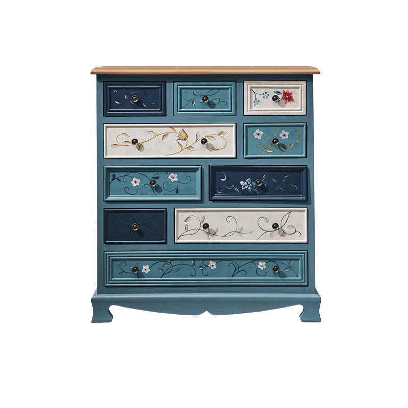 Cassa di stoccaggio della camera da letto cassa in legno massiccio con cassetti