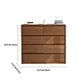 Modern Style Brown Storage Chest Dresser Solid Wood Chest with Drawers