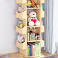 Contemporary Wood Bookshelf Open Back Bookcase for Home Office