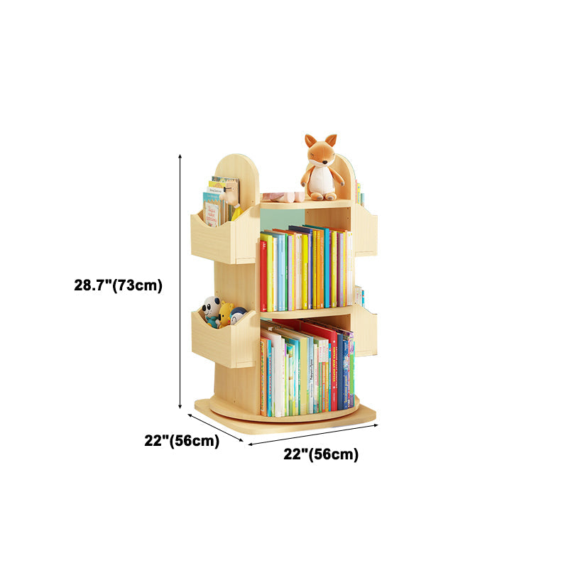 Contemporary Wood Bookshelf Open Back Bookcase for Home Office